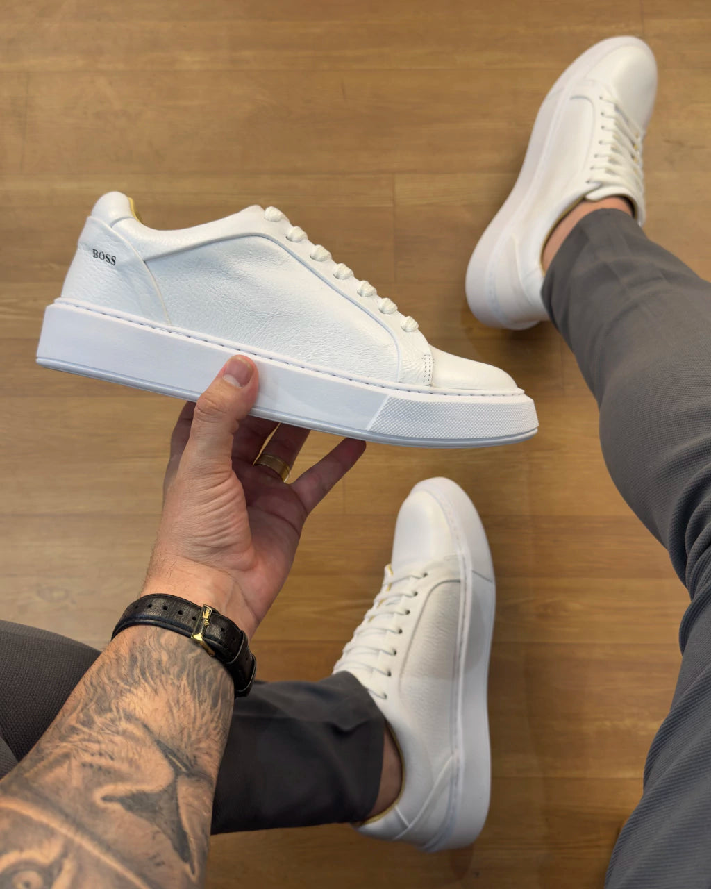 TÊNIS SNEAKER BOSS (cano baixo)