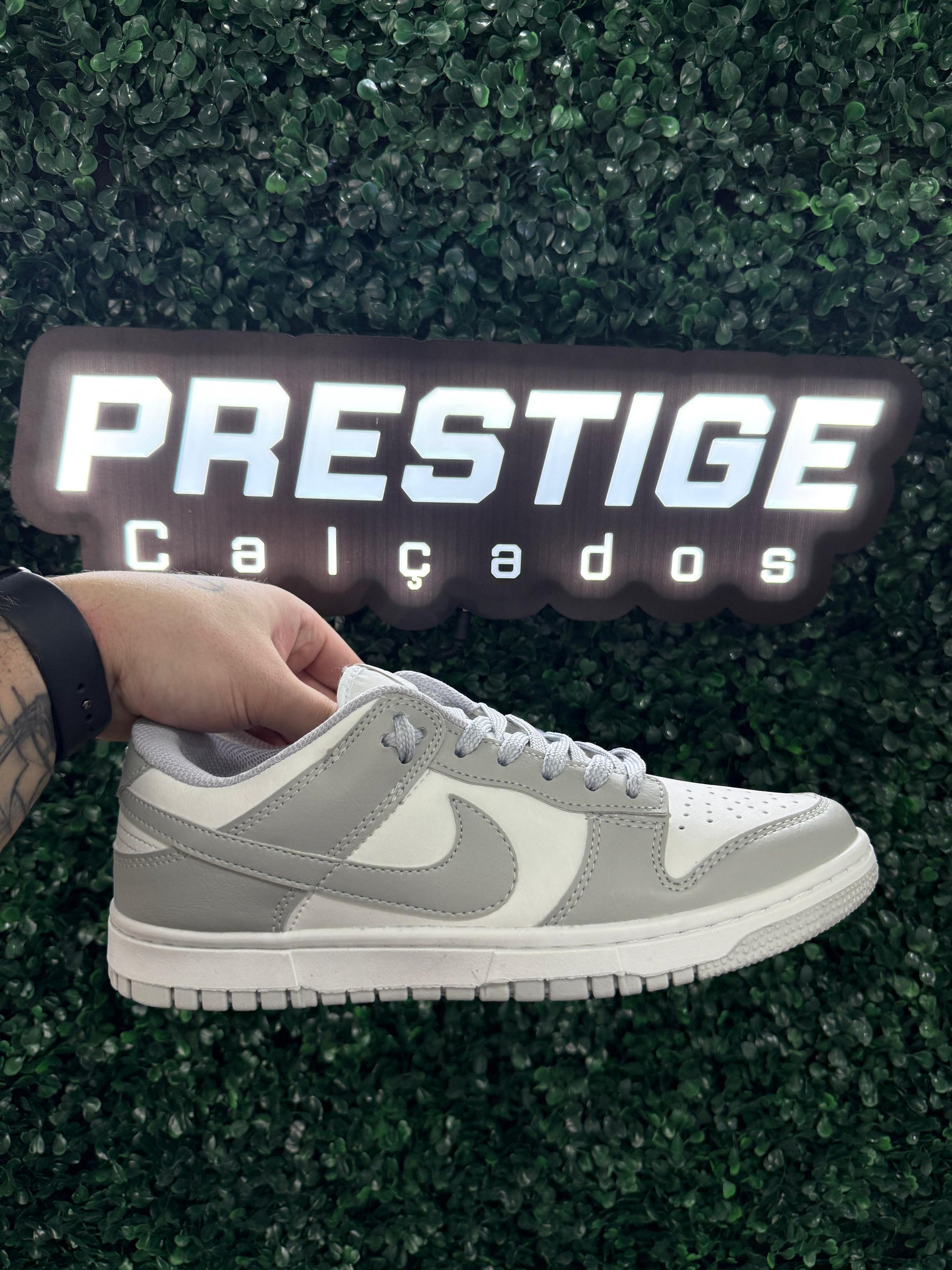 Tênis Unissex Nike Dunk Cinza Premium