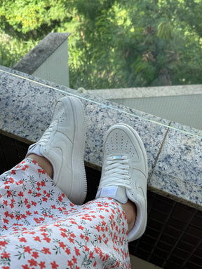 Tênis Unissex Air force 1 Branco Premium